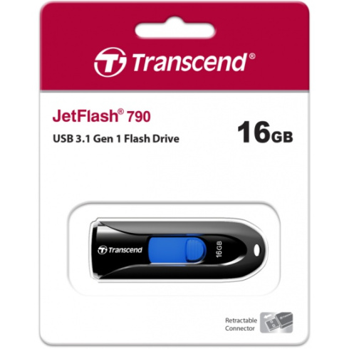 Transcend JetFlash 790 16Gb черный фото 2