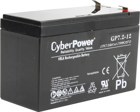Аккумуляторная батарея CyberPower 12V 7.2Ah фото 1