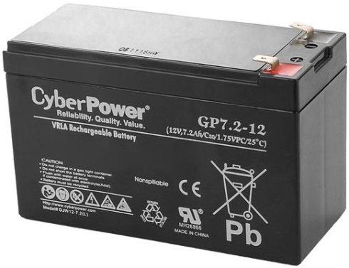 Аккумуляторная батарея CyberPower 12V 7.2Ah фото 2
