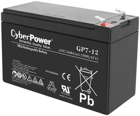 Аккумуляторная батарея CyberPower 12V 7Ah фото 2