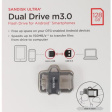SanDisk Ultra Dual Drive 128GB черный фото 3