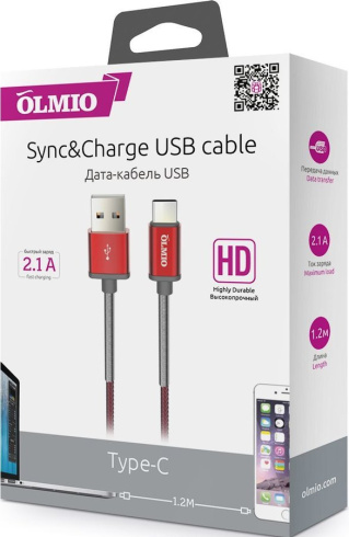 Olmio  HD USB 2.0 - USB Type-C фото 2
