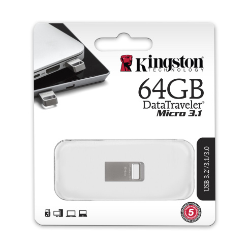 Kingston DataTraveler Micro 64GB фото 3