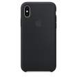 Apple Silicone Case для iPhone X черный фото 1
