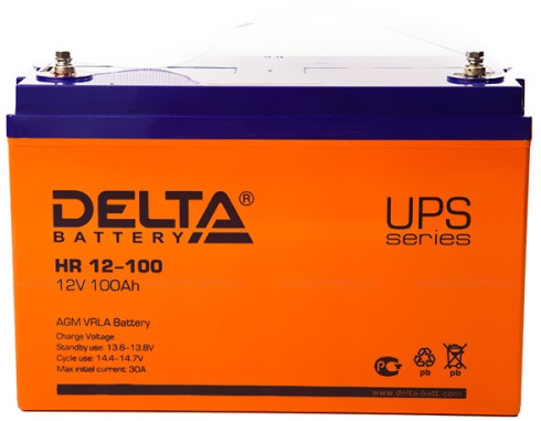 Аккумуляторная батарея Delta HR 12V 100Ah фото 2