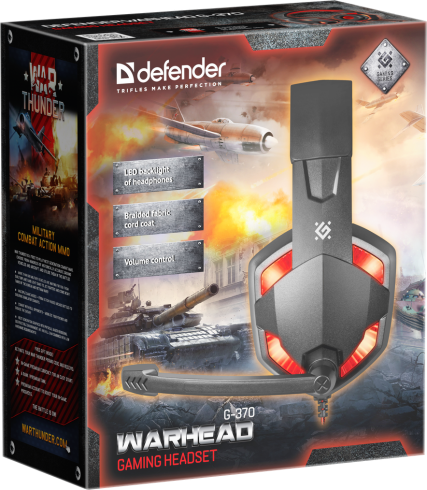Defender Warhead G-370 черно-красный фото 7