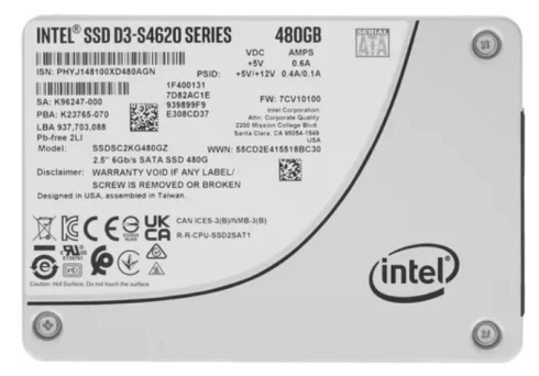 Intel D3-S4620 480 Gb фото 1