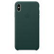 Apple Leather Case для iPhone XS Max зеленый лес фото 1