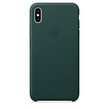 Apple Leather Case для iPhone XS Max зеленый лес