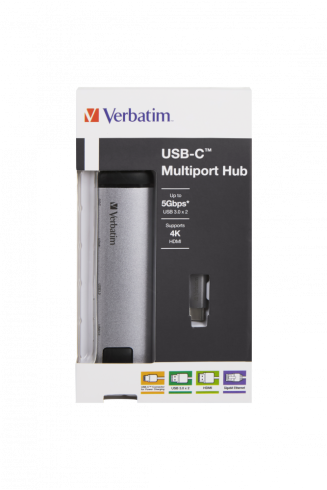 Verbatim HUB USB-C 3.1 серый фото 3
