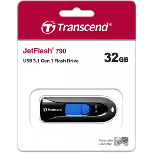 Transcend JetFlash 790 32Gb черный фото 2