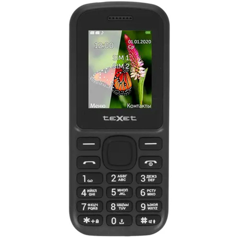 Мобильный телефон Texet TM-130 черный фото 1