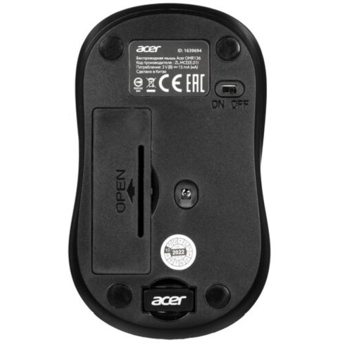 Acer OMR136 красный оптич. 1000dpi беспров. USB для ноутбука 3but (ZL.MCEEE.01J) фото 6