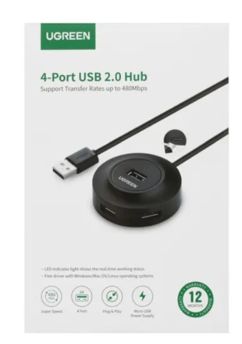 Ugreen CR106 USB 2.0 Hub фото 3