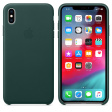 Apple Leather Case для iPhone XS Max зеленый лес фото 2