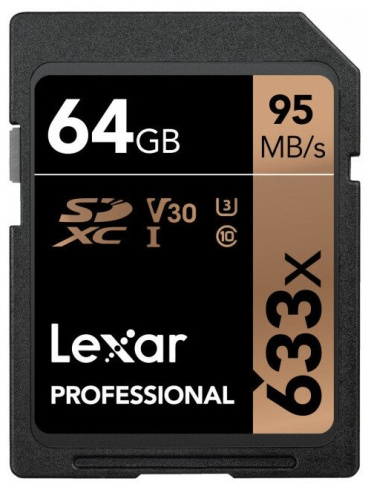 Lexar Professional 633x 64GB фото 1