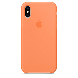 Apple Silicone Case для iPhone XS свежая папайя