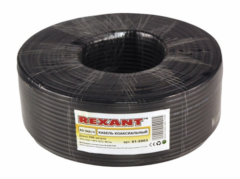 Rexant RG-58 A/U черный фото 1
