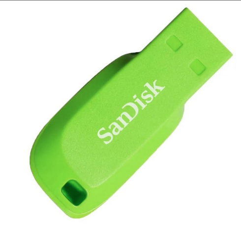 SanDisk Cruzer Blade 64GB зеленый фото 3