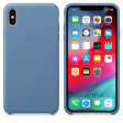 Apple Leather Case для iPhone XS Max синие сумерки фото 2