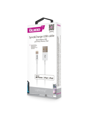 Olmio USB 2.0 - Lightning для Apple iPhone, iPod, iPad фото 2