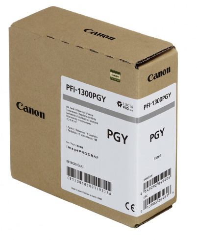 Canon PFI-1300 PGY серый фото 2