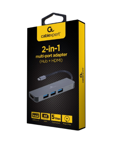 Cablexpert USB C на 3xUSB, HDMI3.0 фото 2