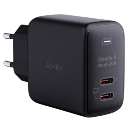 питания Aukey Omnia II 45W PA-B4T USB 2*Type-C фото 1