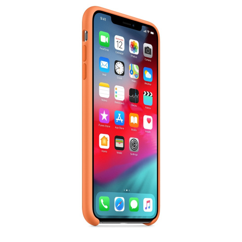 Apple Silicone Case для iPhone XS Max свежая папайя фото 2