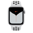 Apple Nike Sport Band 44 мм чистая платина/черный фото 3