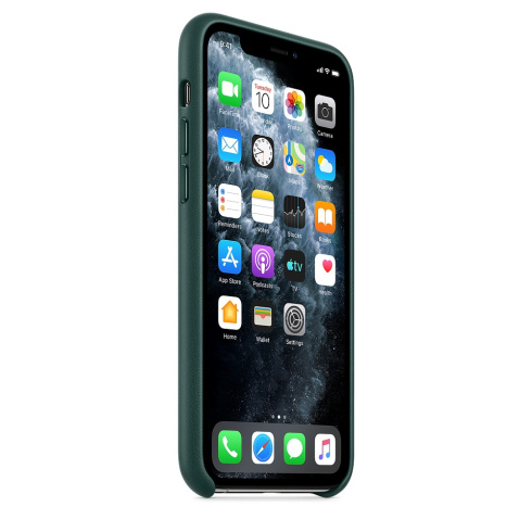 Apple Leather Case для iPhone 11 Pro зеленый лес фото 2