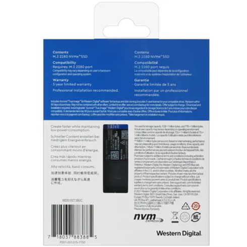 Western Digital WDS100T3B0C фото 3