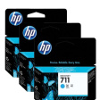 HP 711 голубой 3-Pack фото 1