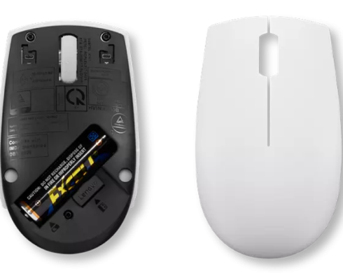 Lenovo 300 Wireless Compact Mouse (Cloud Grey) with battery фото 6