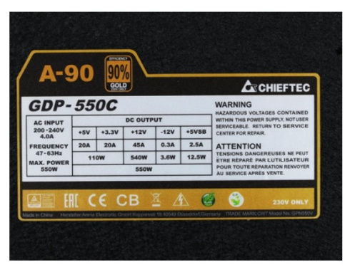 Chieftec A-90 GDP-550C фото 7