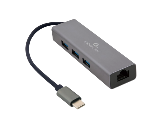 Cablexpert USB C на 3xUSB 3.0, Lan RJ45 фото 1