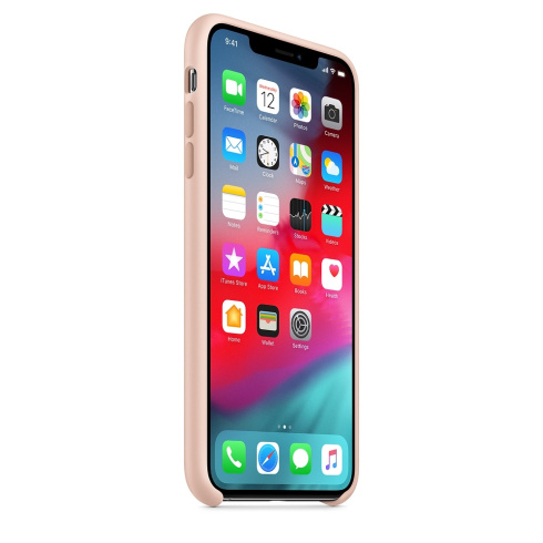 Apple Silicone Case для iPhone XS Max розовый песок фото 2