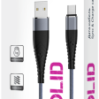 Olmio Solid USB 2.0 - Lightning титановый фото 2
