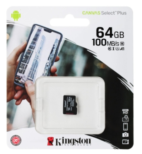 Kingston Canvas Select Plus microSDHC 64GB фото 2