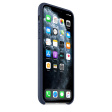 Apple Leather Case для iPhone 11 Pro Max темно‑синий фото 2