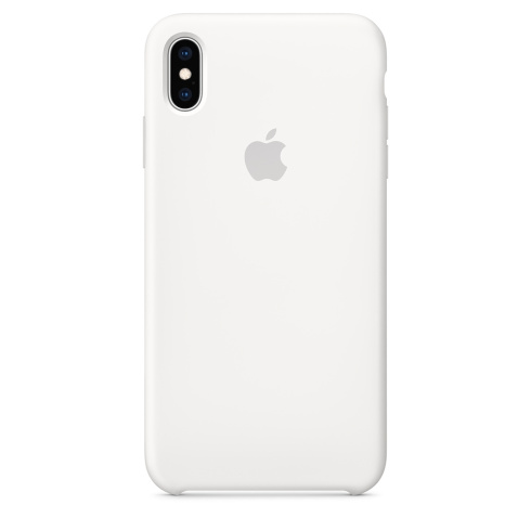 Apple Silicone Case для iPhone XS Max белый фото 1