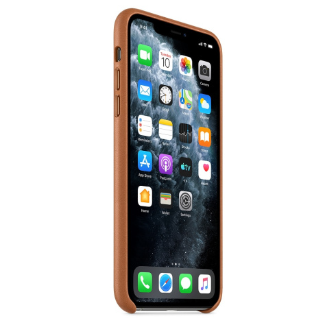 Apple Leather Case для iPhone 11 Pro Max золотисто‑коричневый фото 2