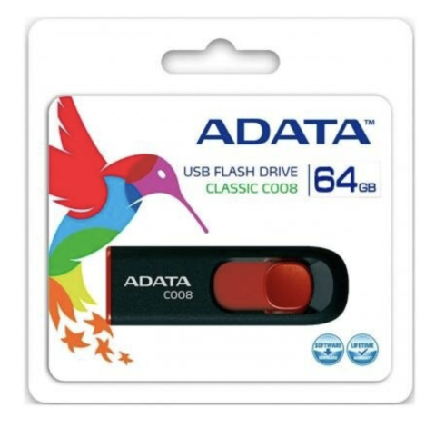 ADATA C008 64GB черный фото 1