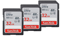 SanDisk Ultra SDHC 32 Gb 3-pack