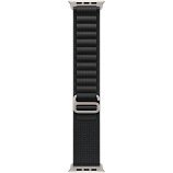 49mm Black Alpine Loop - Large - Natural Titanium Finish