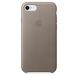 Apple Leather Case для iPhone 8 / 7 платиново-серый