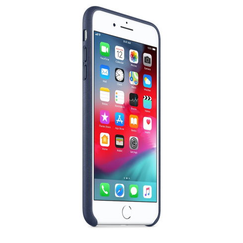 Apple Leather Case для iPhone 8 Plus / 7 Plus темно-синий фото 2
