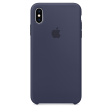 Apple Silicone Case для iPhone XS Max темно-синий фото 1