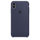 Apple Silicone Case для iPhone XS Max темно-синий
