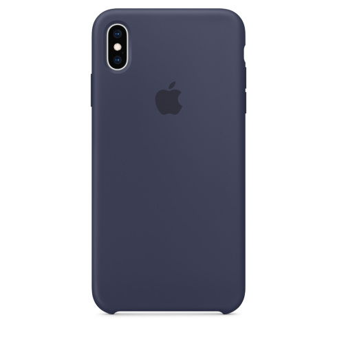 Apple Silicone Case для iPhone XS Max темно-синий фото 1